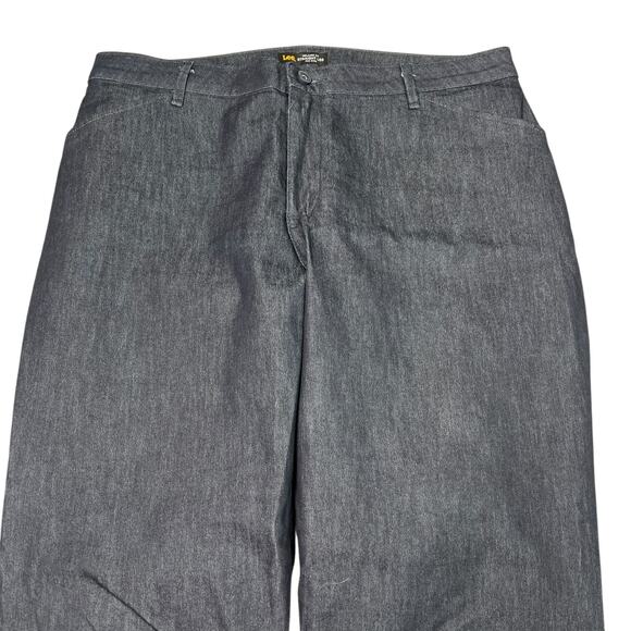 Lee Relaxed Fit Straight Mid Rise All Day Pants Effortless Wash & Wear 14 Short - Picture 3 of 6